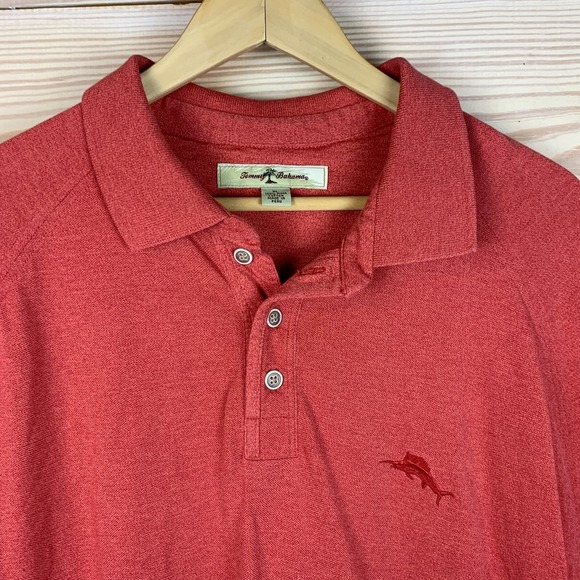 Tommy Bahama Shirt Golf Polo Mens XL Pima Cotton Marlin Watermelon - Picture 9 of 12